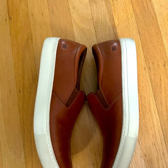 Florsheim Created for Macy’s Cognac Leather Slip-on Sneakers - Picture 5 of 10